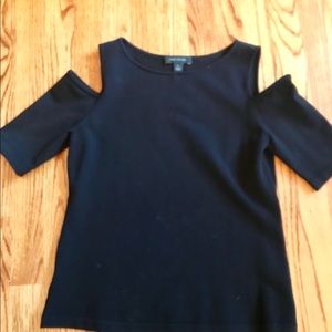 Ann Taylor  cold shoulder knit sweater shirt
